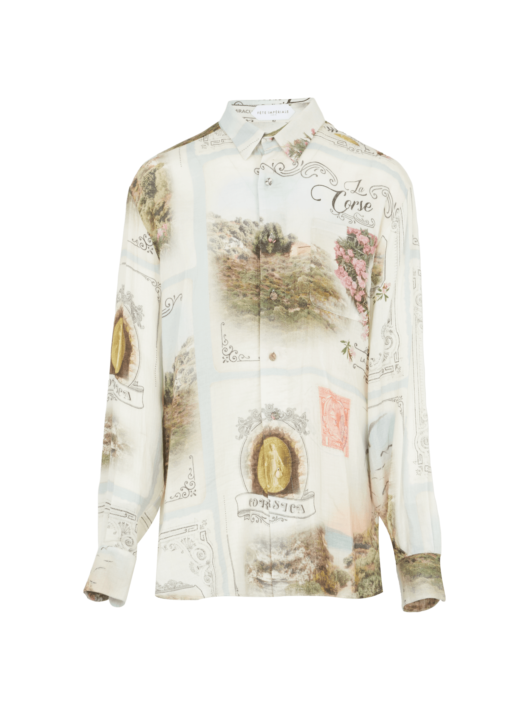 AGENOR - Oversized Card Shirt Cotton Shirt Fête Impériale