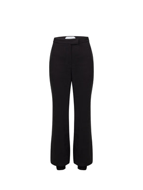 BERNADETTE - Ankle-high twill tencel pants Black Pants Fête Impériale