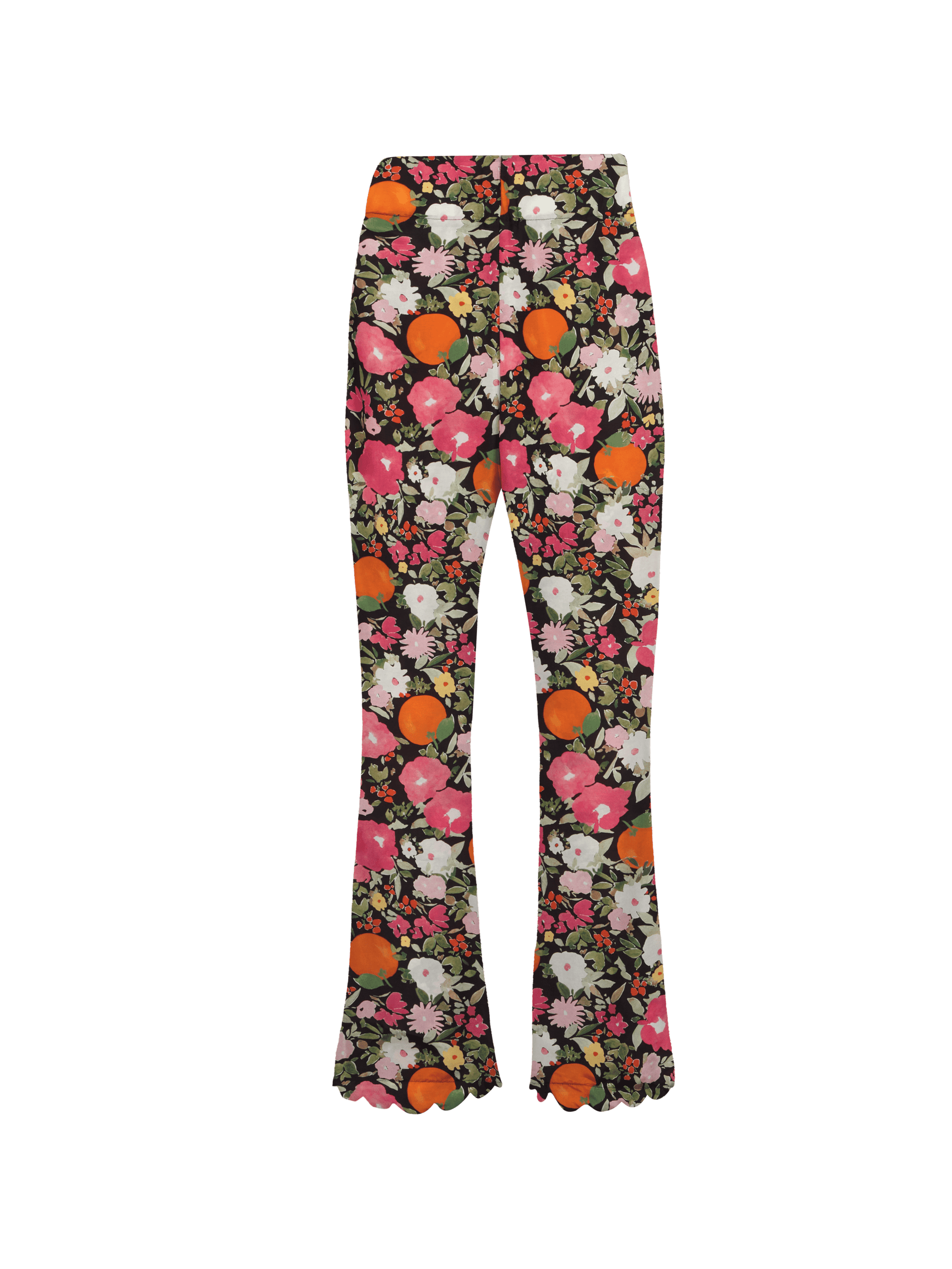 KEA - Loose-fitting high-waisted pants with silk petal bottoms Immortelles Pants Fête Impériale