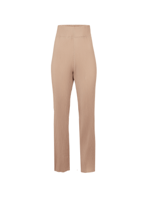 KEA - Pantalon ample taille haute plissé beige Pantalon Fête Impériale