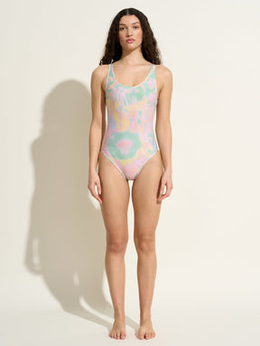 NAIADE - Oeko-Tex Flower print 1-piece swimsuit with scoop back Swimsuit Fête Impériale