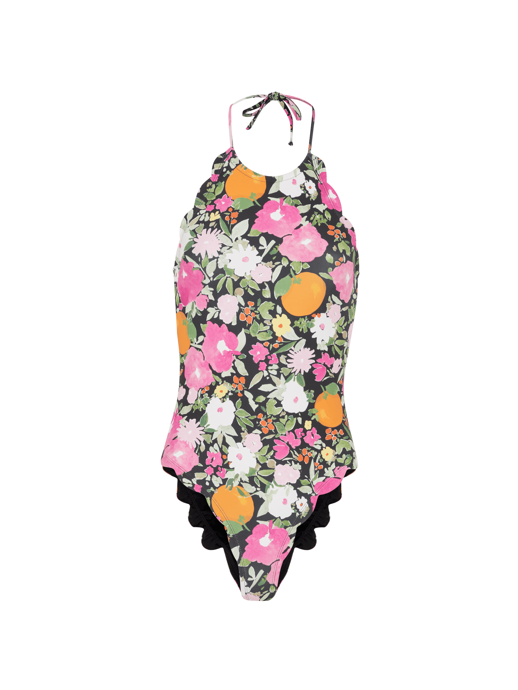 ROSA - 1-piece swimsuit with petal-tied edges Immortelles Swimsuit Fête Impériale